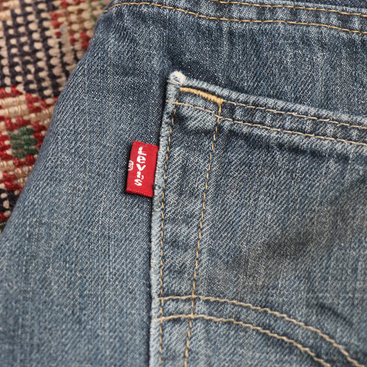Levi's W34 L32 Straight Leg Blue Denim Jeans