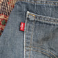Levi's W34 L32 Straight Leg Blue Denim Jeans