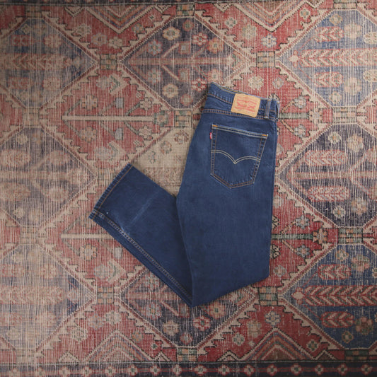 Levi's 505 Red Tab W26 L30 Straight Leg Regular Fit Blue Denim Jeans