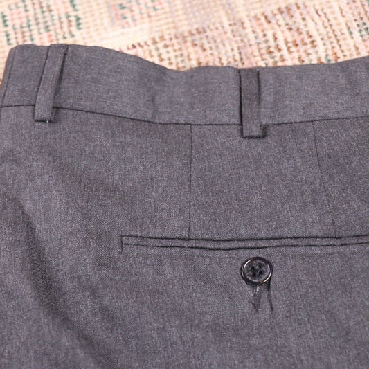 Nautica W28 L33 Straight Leg Grey Cotton Blend Trousers
