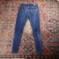 Levi's W28 L29 Skinny Classic Ripped Style Blue Denim Jeans