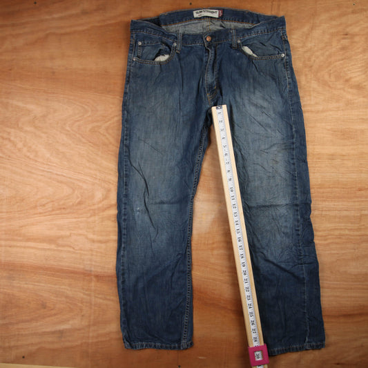 Levi's 514 Red Tab W38 L30 Straight Leg Blue Denim Jeans