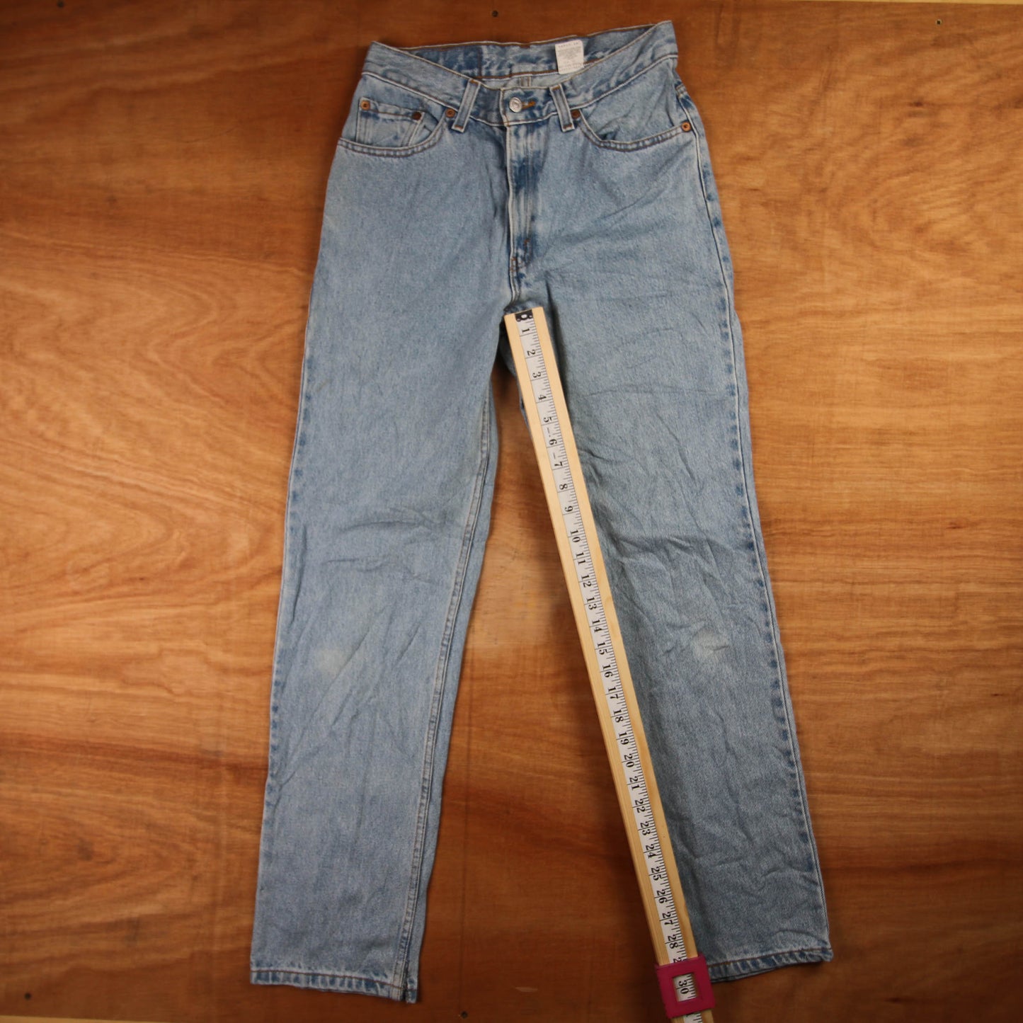 Levi's 512 Red Tab W28 L30 Tapered Leg Slim Fit Blue Denim Jeans