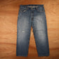 Levi's 505 Red Tab W32 L28 Straight Leg Regular Fit Blue Denim Jeans
