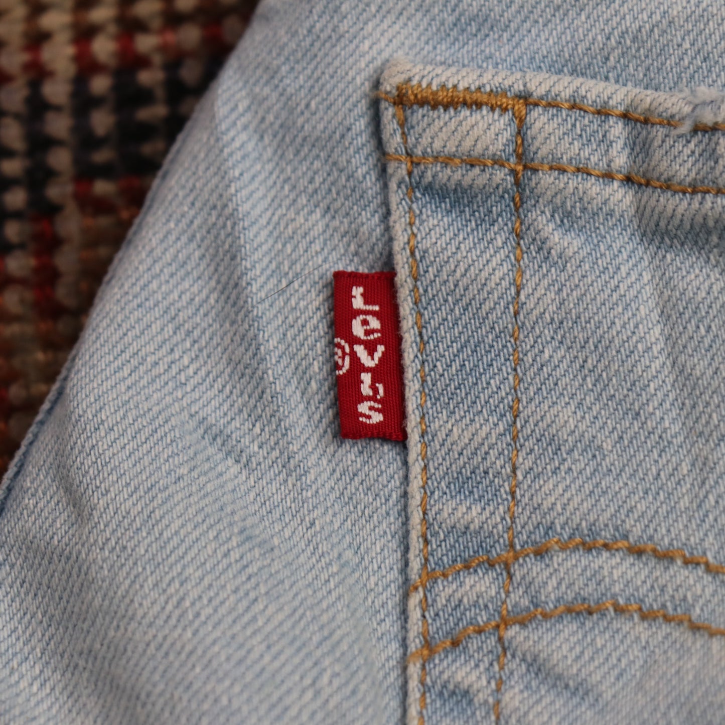Levi's W28 L26 Straight Leg Blue Denim Jeans