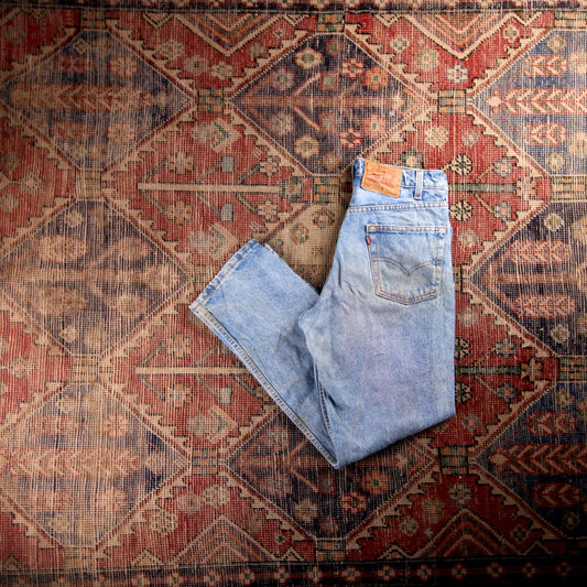 Levi's 550 W30 L29 Tapered Leg Relaxed Fit Blue Denim Jeans