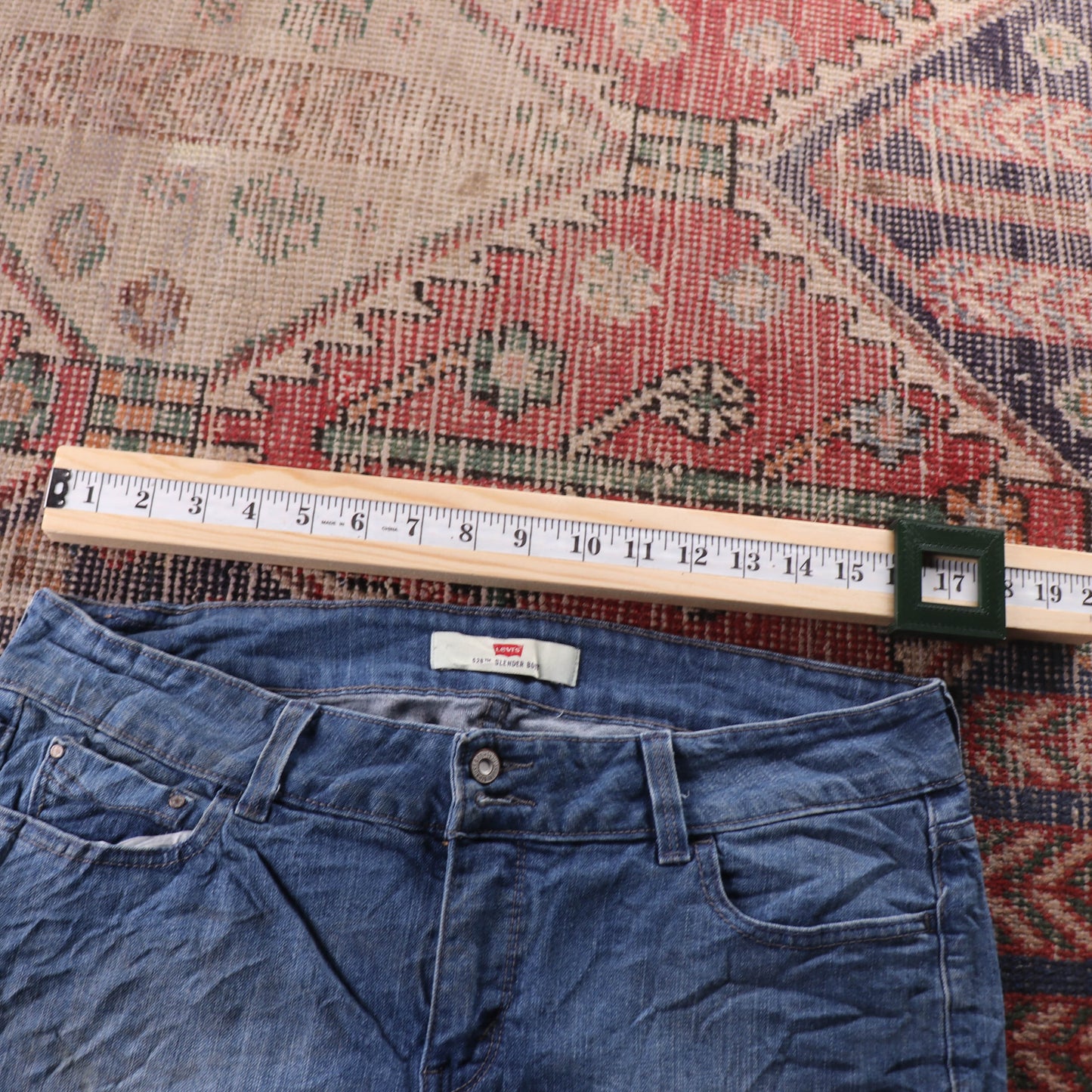 Levi's 301 Red Tab W34 L31 Slim Blue Denim Jeans