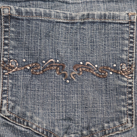 Lee W40 L32 Straight Leg Loose Fit Blue Denim Jeans