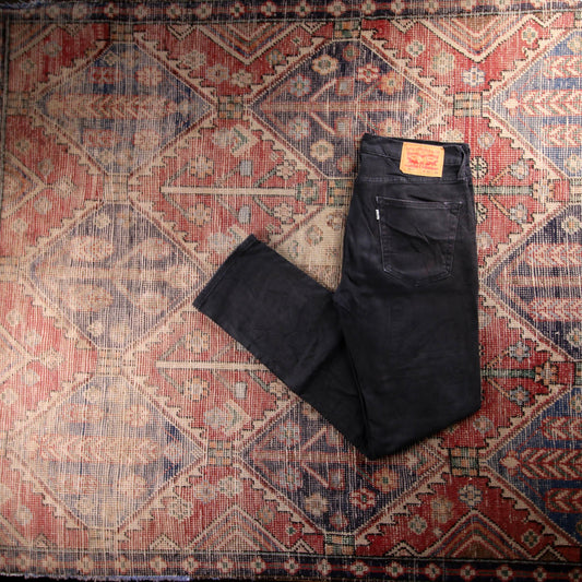 Levi's 514 White Tab W34 L33 Straight Leg Grey Denim Jeans