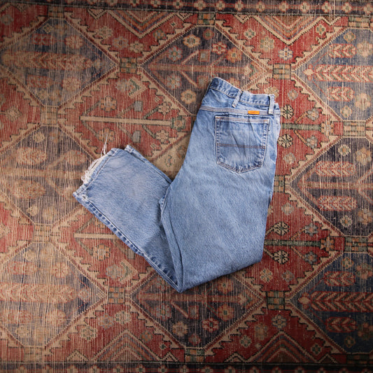 Wrangler W36 L30 Straight Blue Denim Jeans