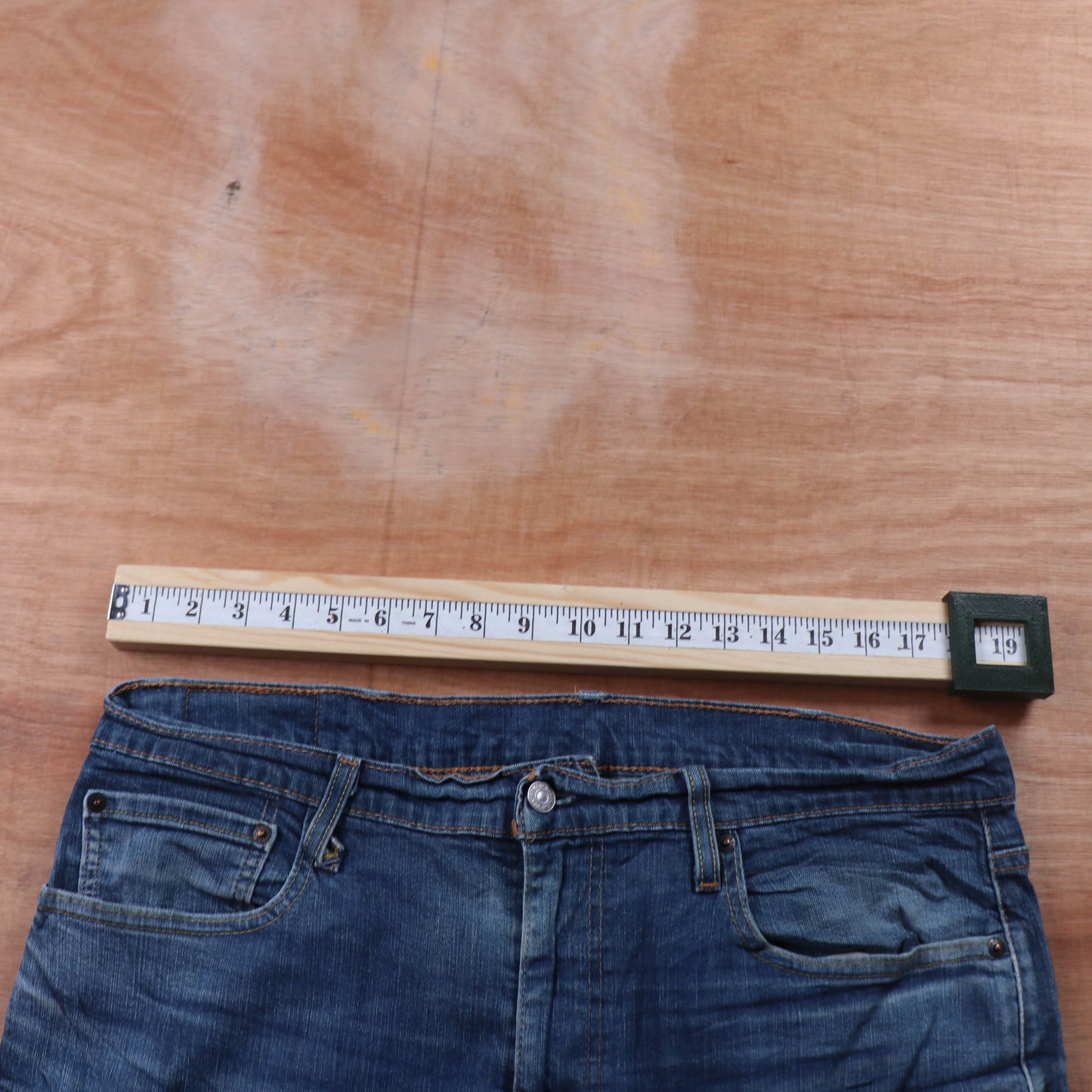 Levi's 502 Red Tab W38 L28 Tapered Leg Regular Fit Blue Denim Jeans