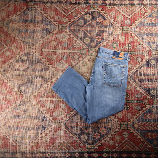 Levi's 550 Red Tab W36 L25 Tapered Leg Relaxed Fit Blue Denim Jeans