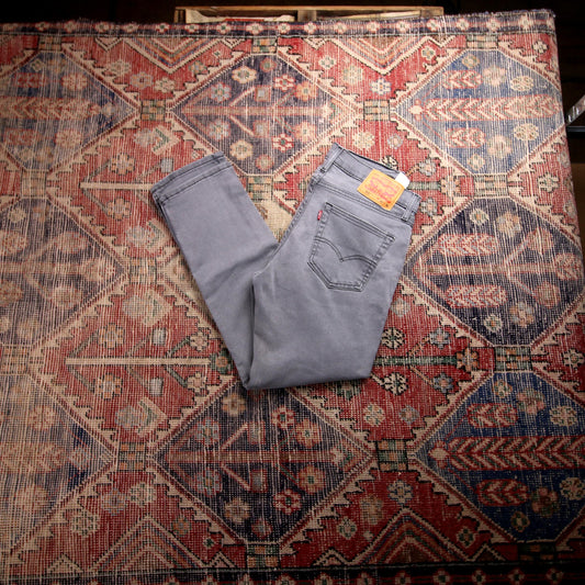 Levi's 511 W32 L28 Slim Fit Grey Denim Jeans