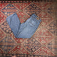Wrangler W36 L32 Straight Leg Relaxed Fit Blue Denim Jeans