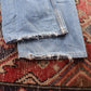 Levi's 518 Red Tab W32 L27 Flared Classic Ripped Style Blue Denim Jeans