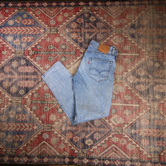 Levi's 502 W32 L31 Tapered Leg Regular Fit Blue Denim Jeans