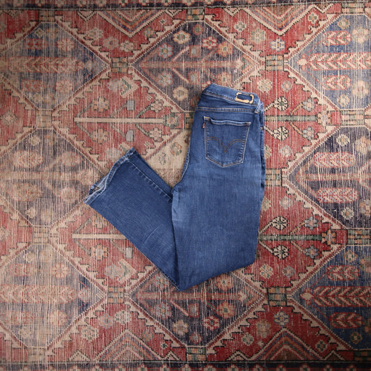 Levi's Red Tab W56 L28 Bootcut Straight Leg Blue Denim Jeans