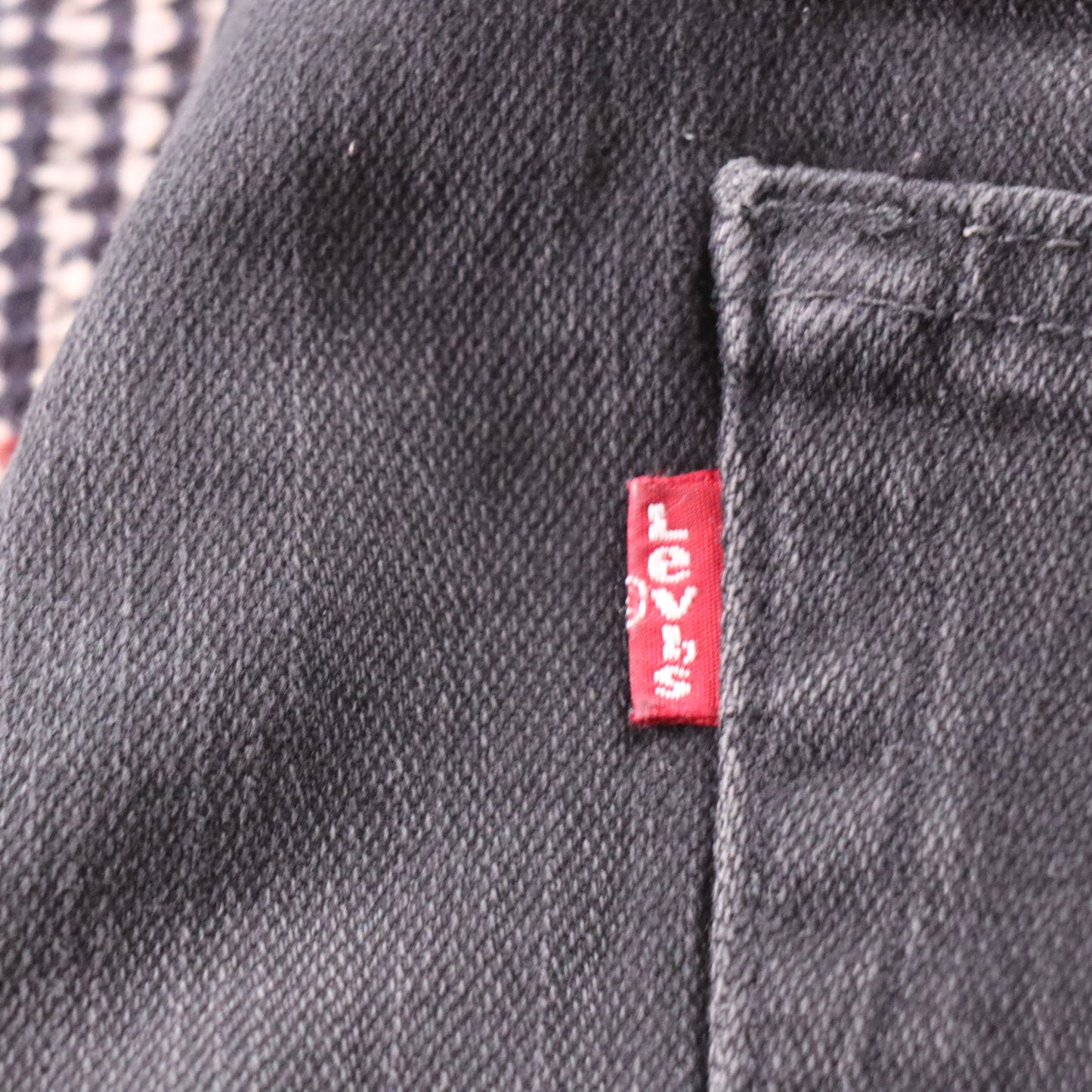 Levi's Red Tab W30 L31 Straight Leg Black Denim Jeans