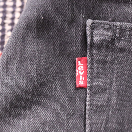 Levi's Red Tab W30 L31 Straight Leg Black Denim Jeans
