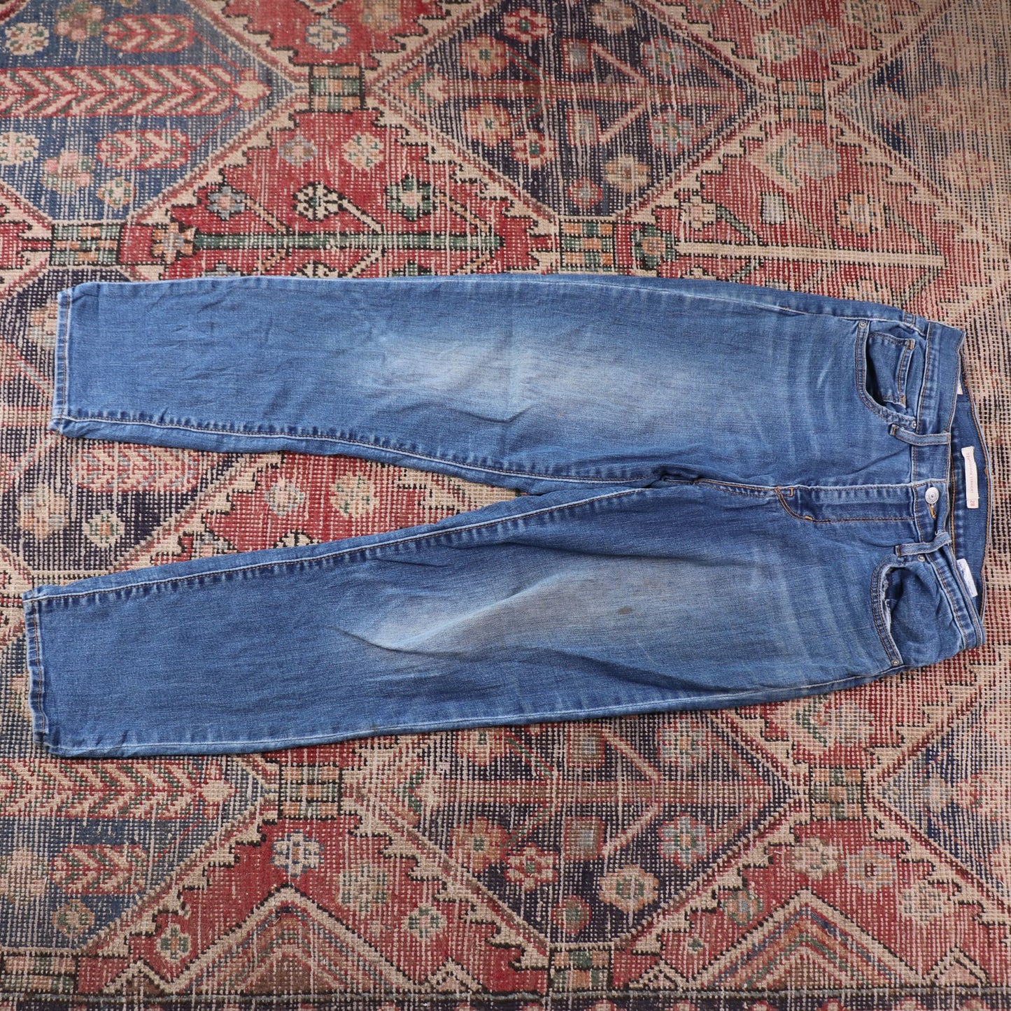 Levi's 724 W28 L26 Skinny Blue Denim Jeans