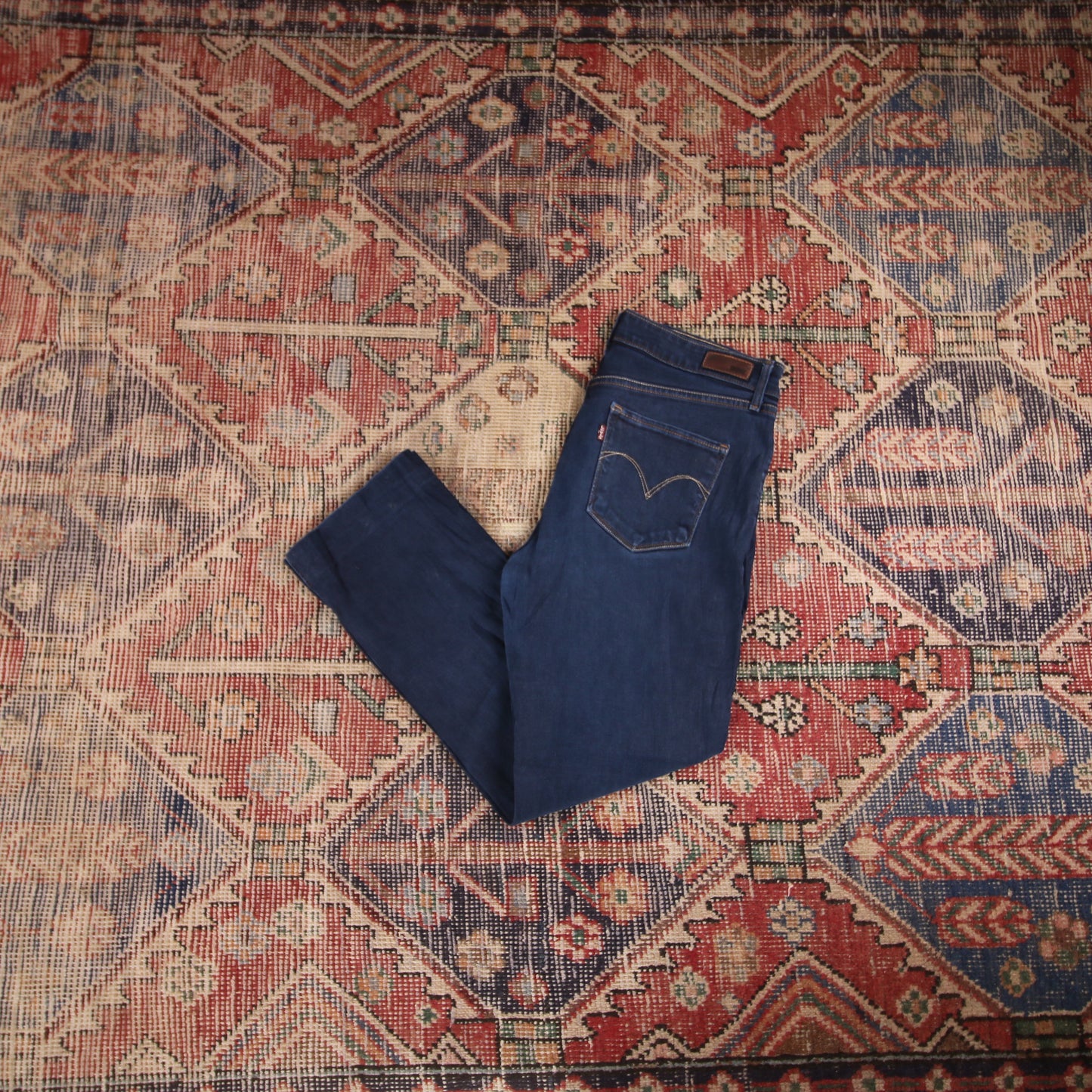 Levi's W30 L25 Straight Leg Blue Denim Jeans