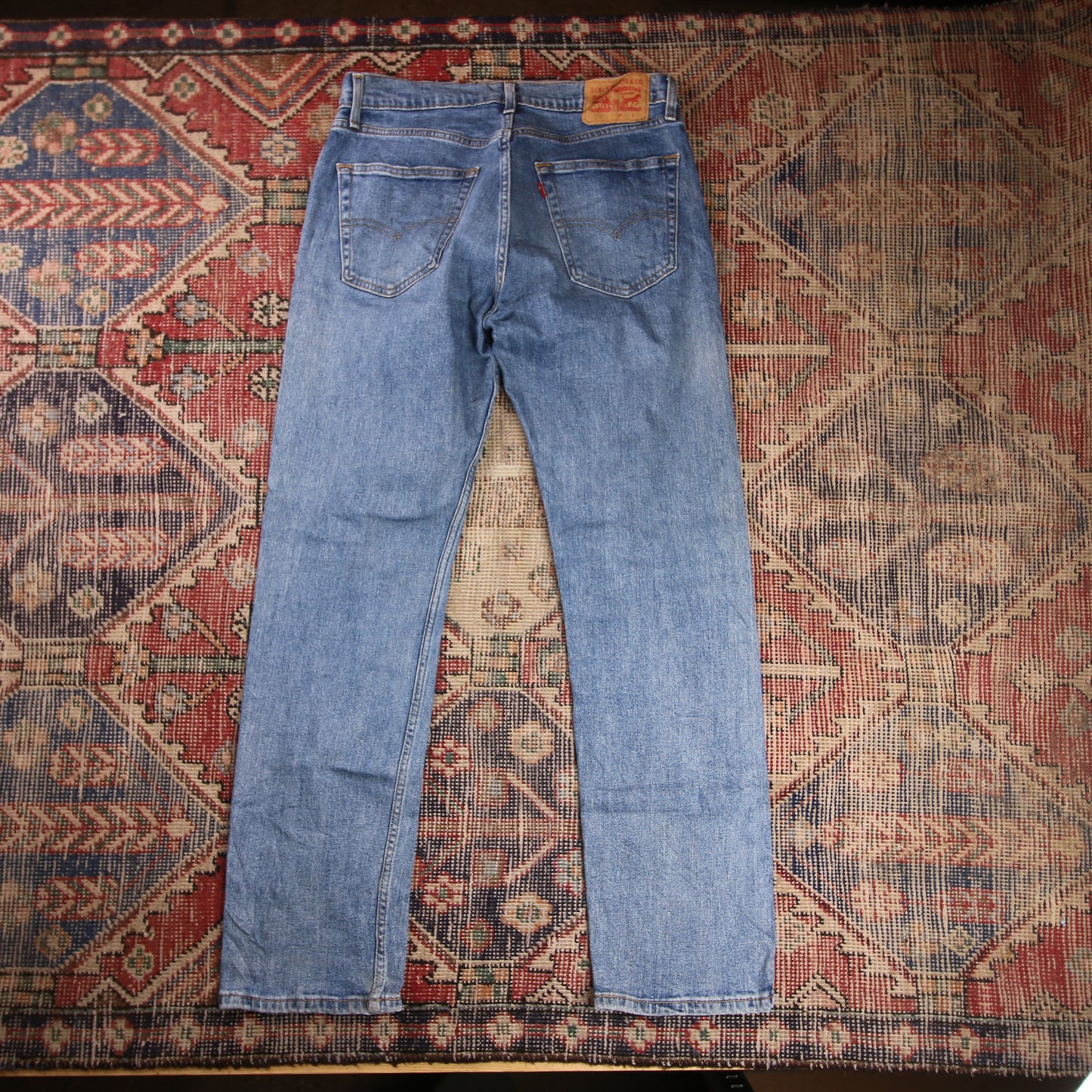 Levi's 505 W32 L31 Straight Leg Regular Fit Blue Denim Jeans
