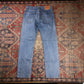 Levi's 505 W32 L31 Straight Leg Regular Fit Blue Denim Jeans
