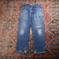 Lee W32 L27 Straight Leg Blue Denim Jeans