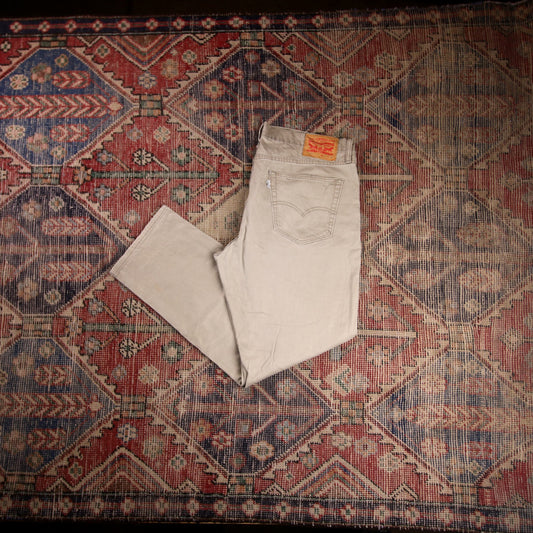 Levi's 541 W36 L29 Tapered Leg Beige Denim Jeans
