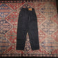 Levi's W22 L25 Tapered Leg Relaxed Fit Black Denim Jeans