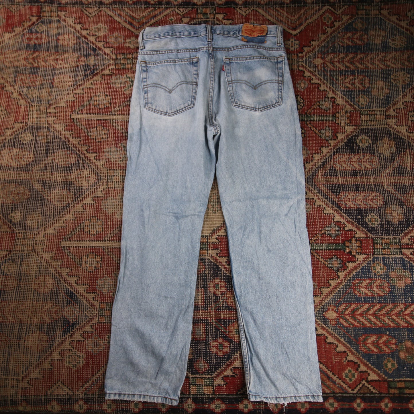 Levi's W34 L30 Straight Leg Loose Fit Blue Denim Jeans