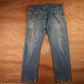 Levi's 505 Red Tab W36 L29 Straight Leg Regular Fit Classic Ripped Style Blue De