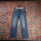 Levi's W26 L26 Straight Leg Blue Denim Jeans