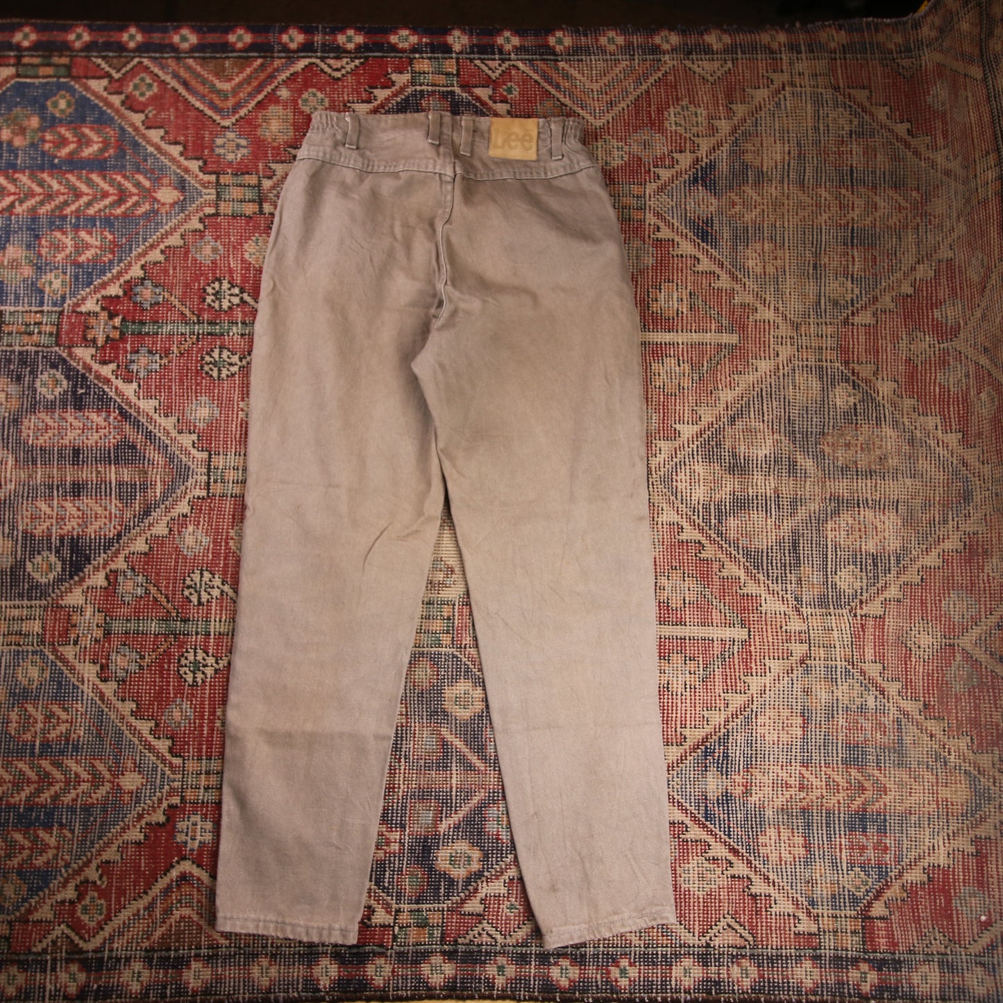 Lee W28 L28 Tapered Leg Relaxed Fit Beige Denim Jeans