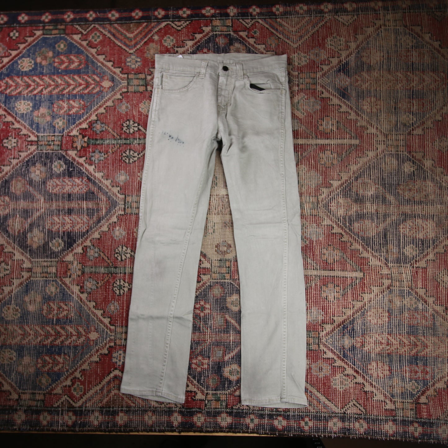 Levi's 513 W30 L29 Straight Leg Slim Fit Grey Denim Jeans