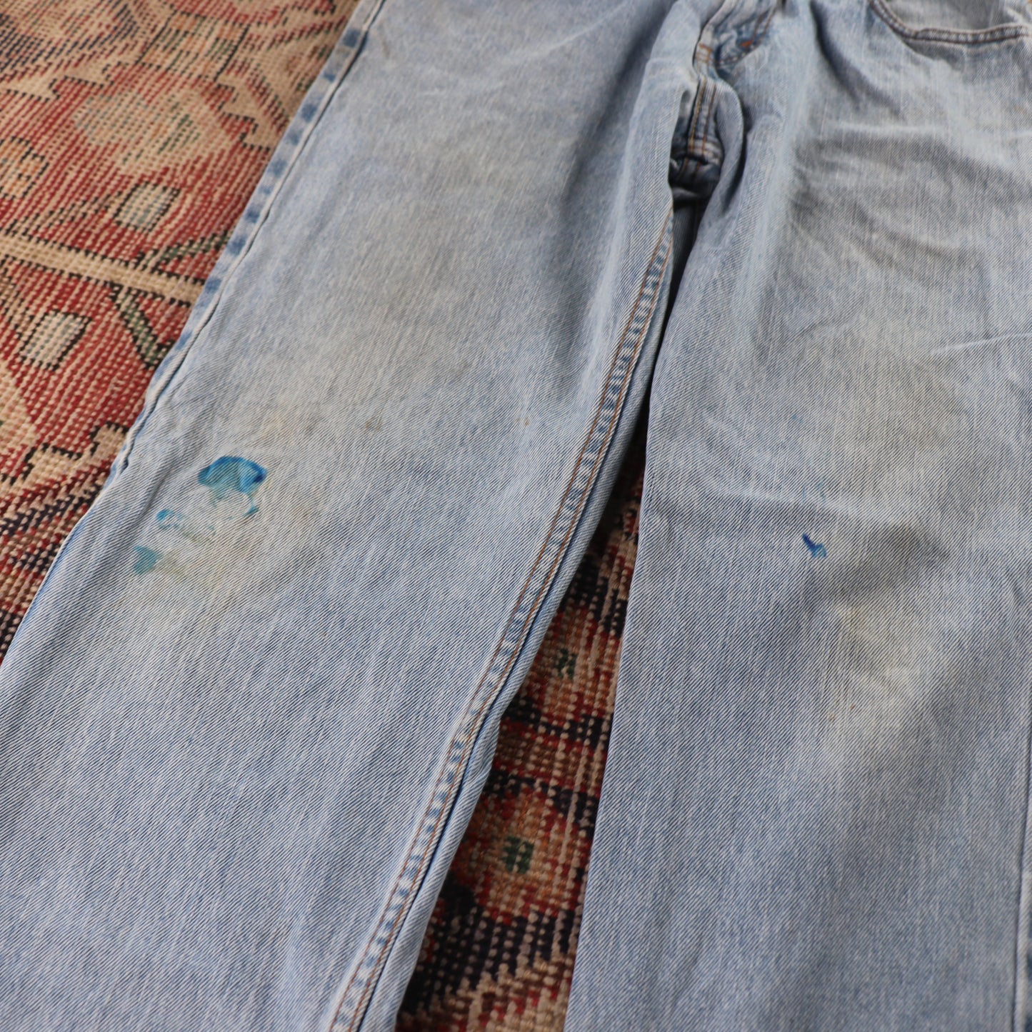 Levi's 505 W26 L27 Straight Leg Regular Fit Blue Denim Jeans