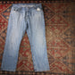 Wrangler W40 L30 Straight Leg Relaxed Fit Blue Denim Jeans