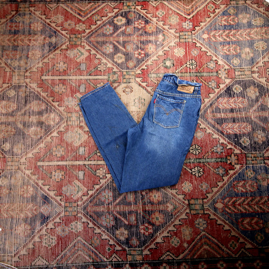 Levi's W28 L27 Skinny Blue Denim Jeans