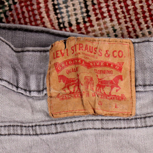 Levi's W32 L28 Straight Leg Grey Denim Jeans