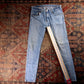 Levi's 512 Orange Tab W24 L30 Tapered Leg Slim Fit Blue Denim Jeans