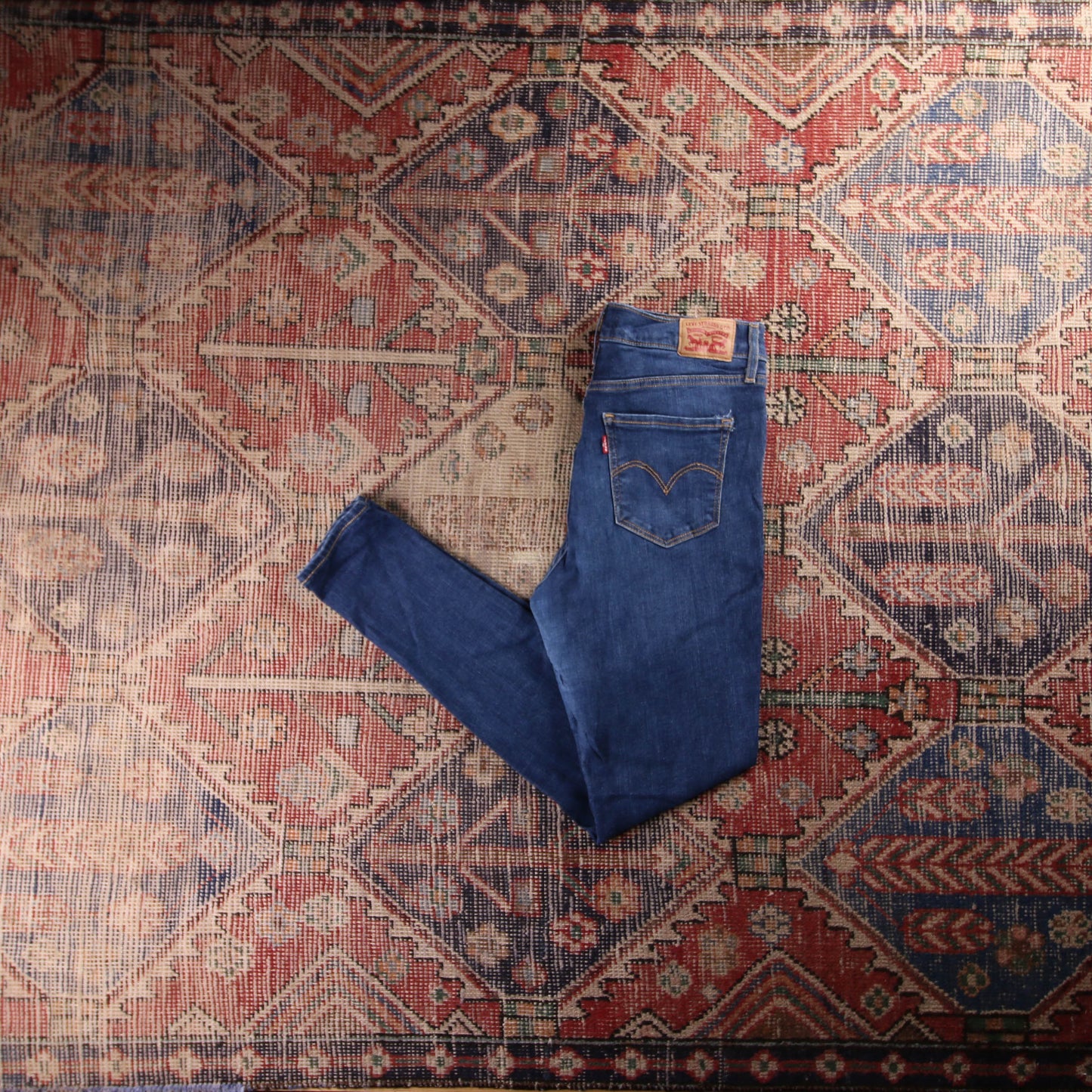 Levi's 510 Red Tab W32 L29 Skinny Blue Denim Jeans