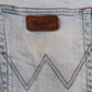 Wrangler W34 L32 Straight Leg Loose Fit Classic Ripped Style Blue Denim Jeans