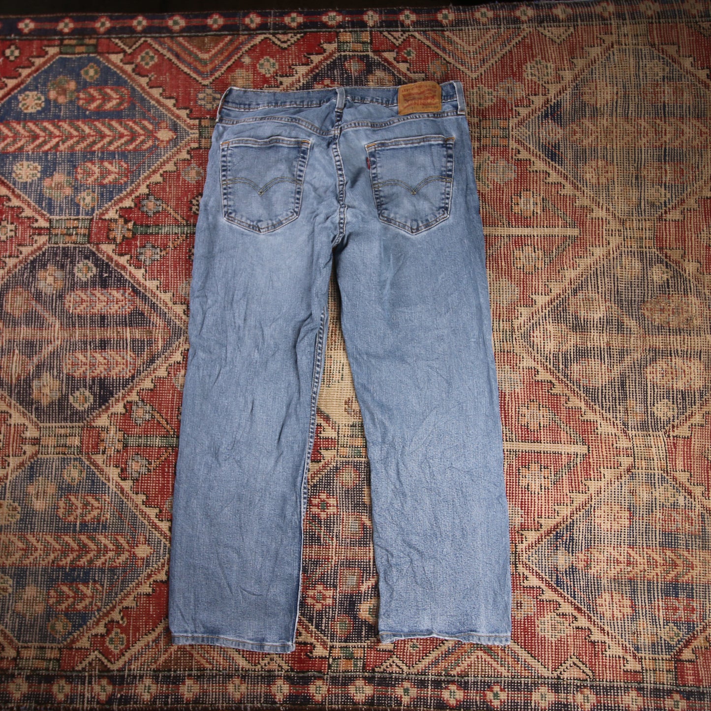 Levi's 559 W34 L26 Straight Leg Relaxed Fit Blue Denim Jeans