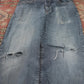 Wrangler W30 L30 Straight Leg Relaxed Fit Classic Ripped Style Blue Denim Jeans