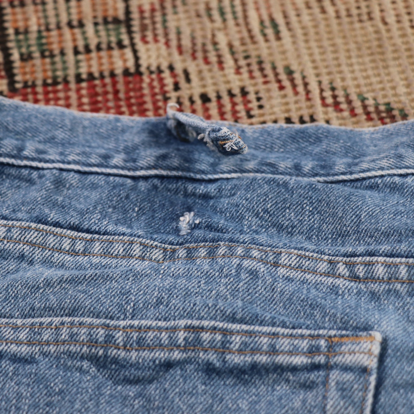 Wrangler W40 L30 Straight Leg Relaxed Fit Blue Denim Jeans