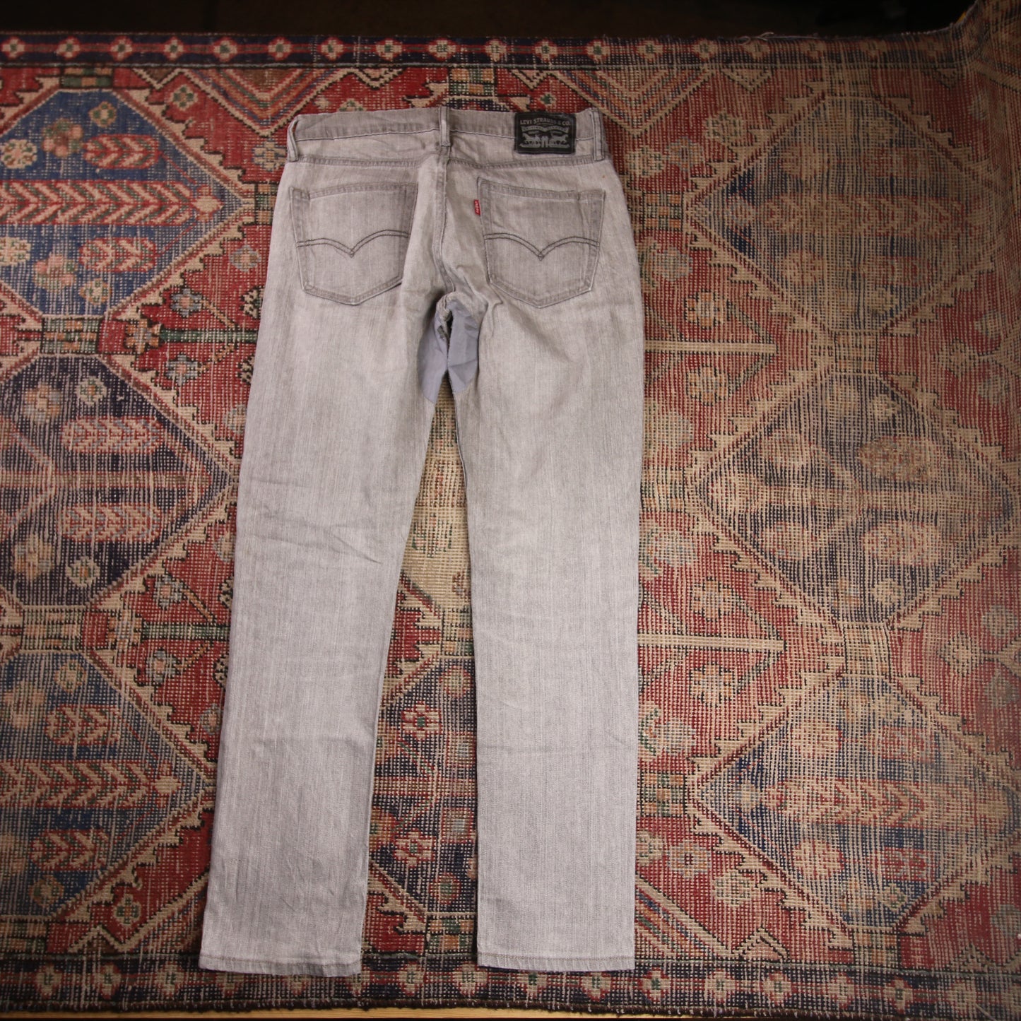 Levi's W32 L30 Slim Fit Grey Denim Jeans