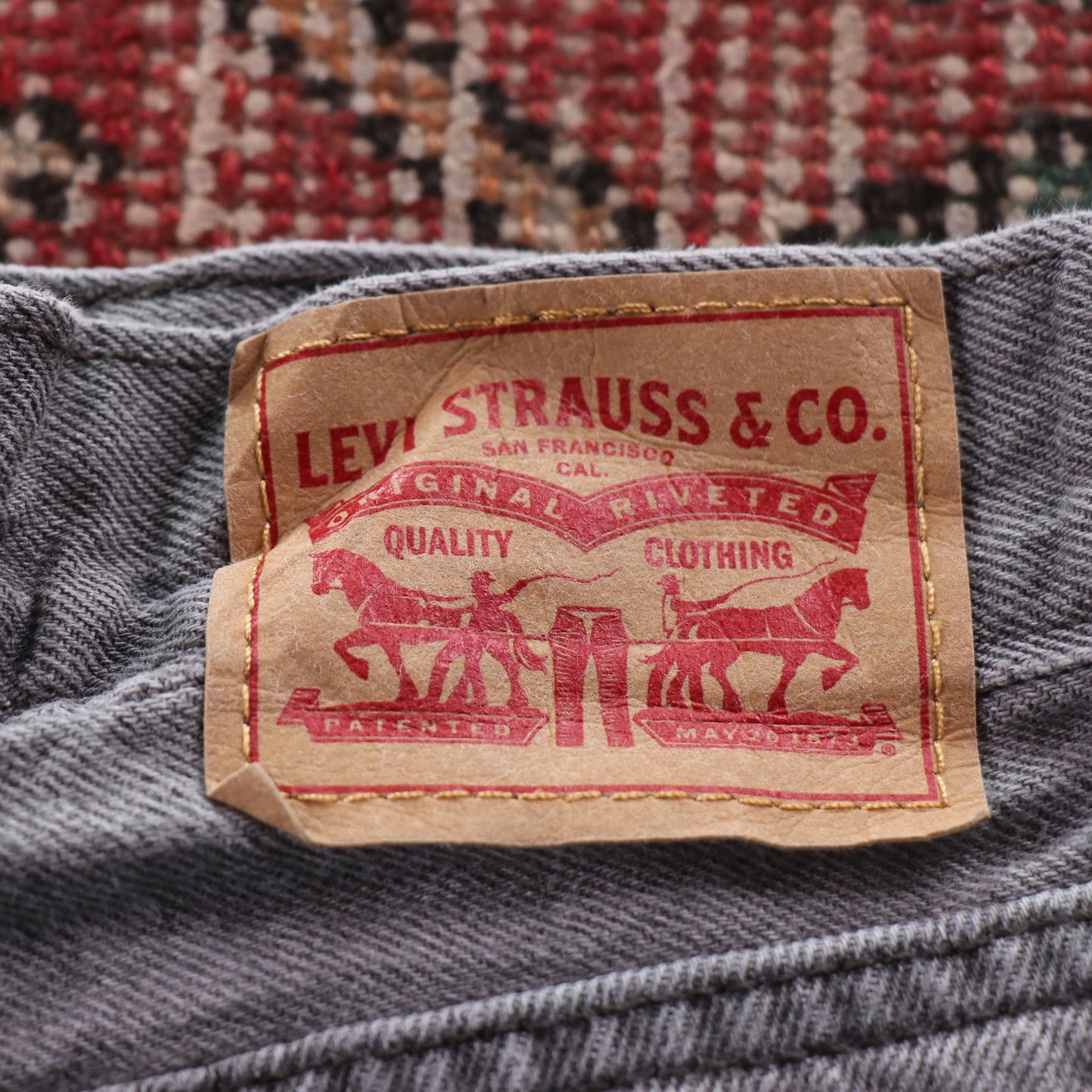 Levi's 501 Red Tab W28 L30 Original Fit Grey Denim Jeans