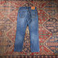 Levi's 511 W30 L26 Slim Fit Classic Ripped Style Blue Denim Jeans