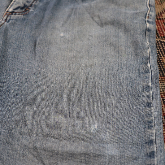 Lee W32 L28 Straight Leg Regular Fit Blue Denim Jeans