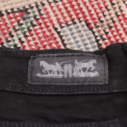 Levi's 585 W34 L34 Flared Black Denim Jeans